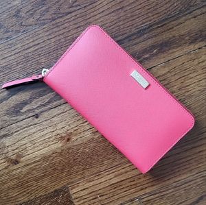 Kate Spade Hot Pink Leather Wallet